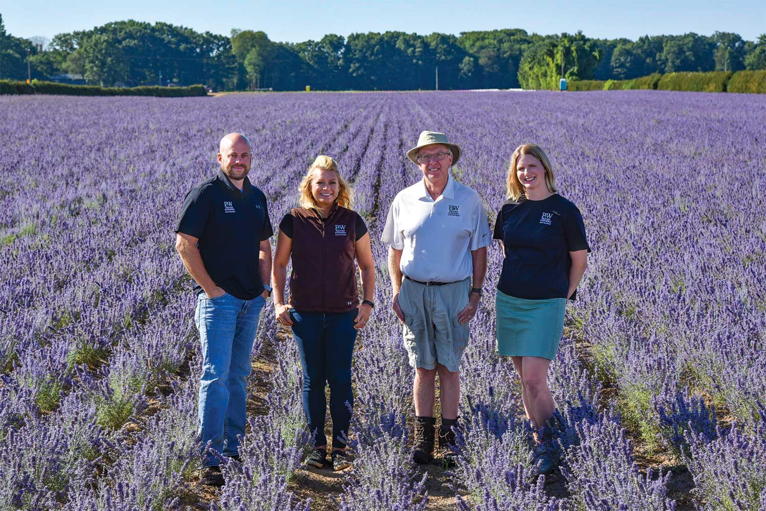 (Left to right) Ryan Hop, Christa Steenwyk, John Waltersand Karin Walters.