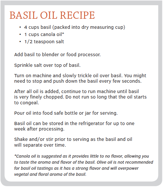 basil oil recipe