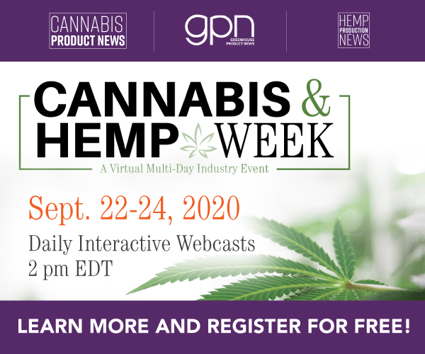 Cannabis & Hemp Week: Meet The Presenters - Greenhouse Product News