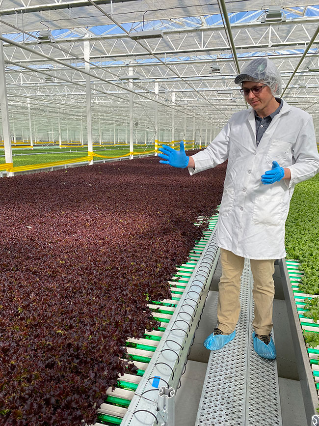 LEDs and sophisticated climate control systems are becoming standard to controlled environment agriculture, says Johnathan McCullar, grower at Pure Green Farms. (Photos: Pure Green Farms)