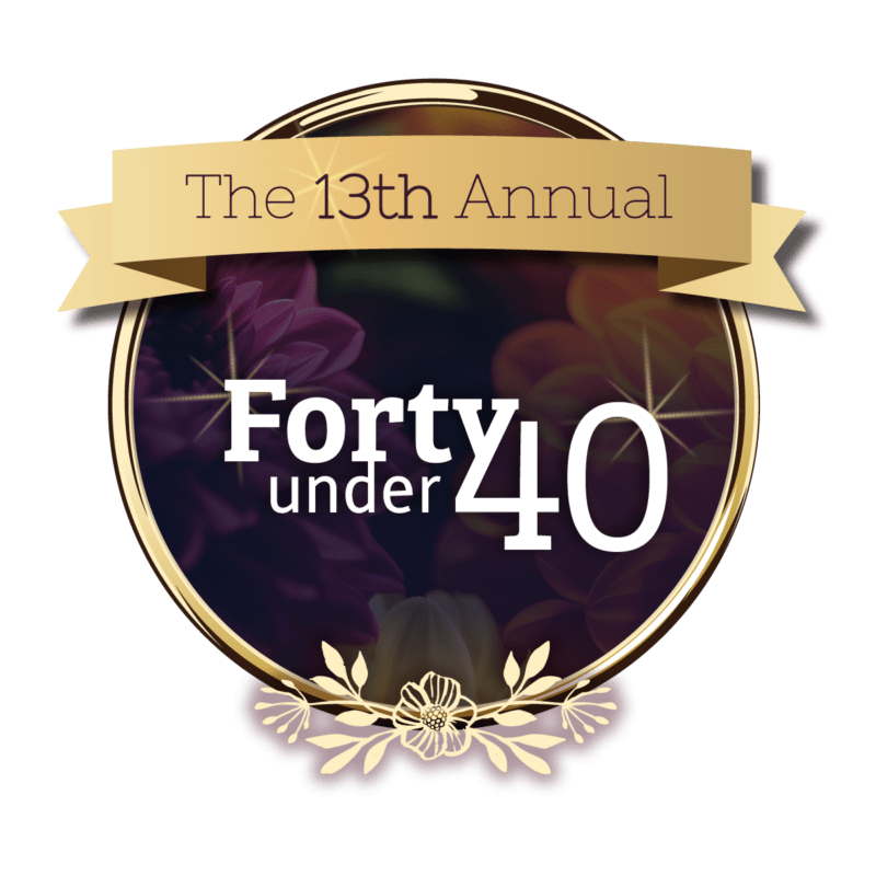 The 13th Annual Forty Under 40 Awards logo
