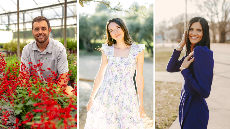 Photo collage of 3 new promotions or hires at Plant Development Services Inc.