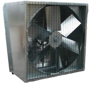 angle flow fan for greenhouse use