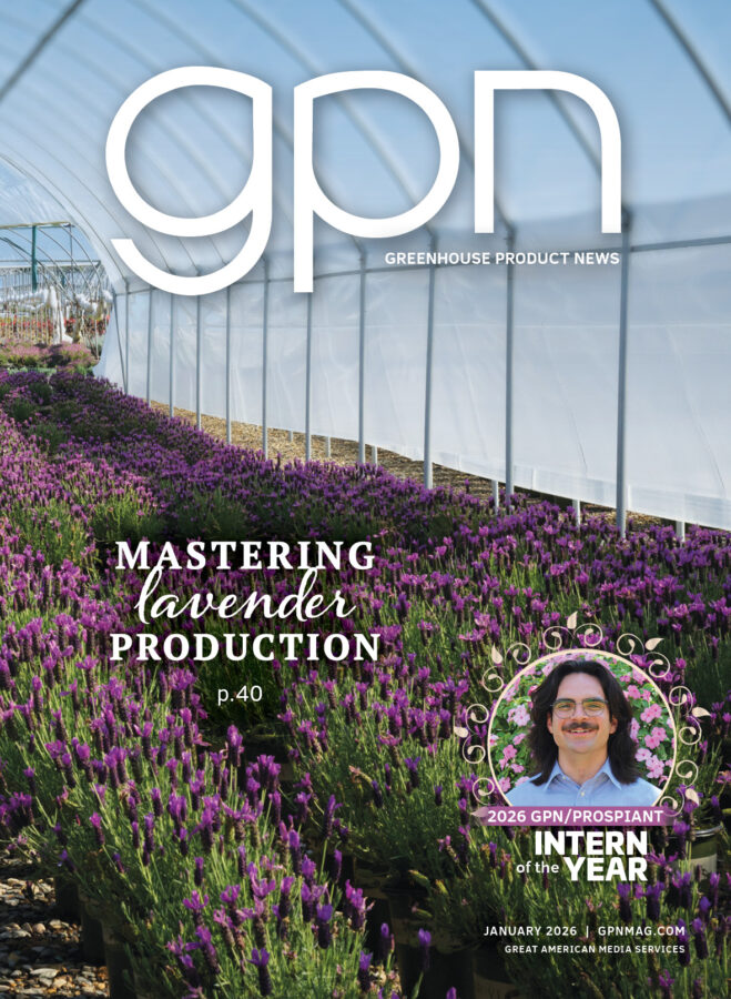Monrovia's Oregon facility lavender production greenhouse
