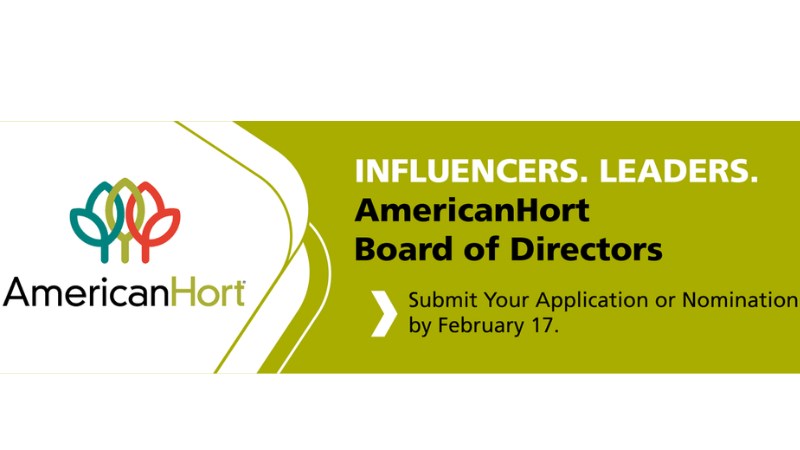 AmericanHort Board of Directors Now Accepting Nominations