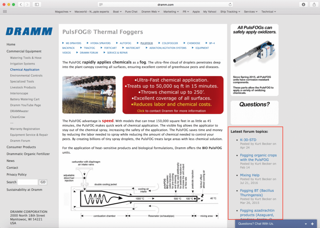 Dramm Expands Online User Forum