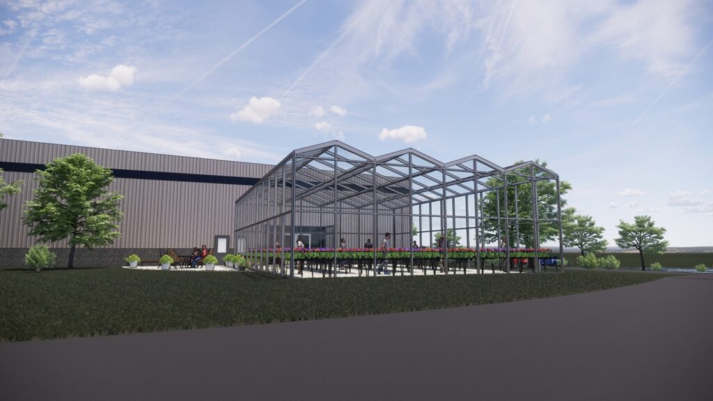 Dramm’s new research greenhouse to be completed fall 2023