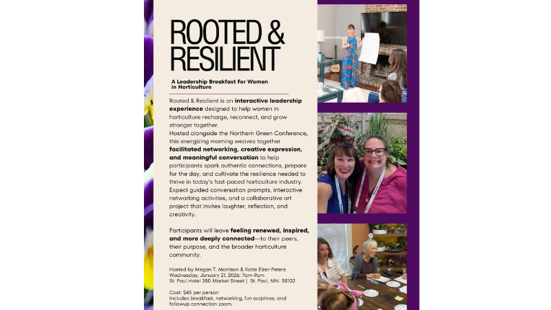Women in Hort leadership breakfast scheduled at Northern Green in Minnesota