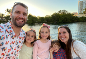 image of GPN's Forty under 40 winner Class of 2025: Brandon White and his family of three children and a wife.