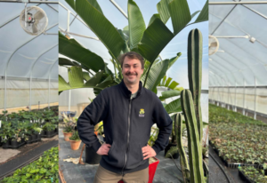 image of GPN's Forty under 40 winner Class of 2025 Clark Weber with green plants in the background.