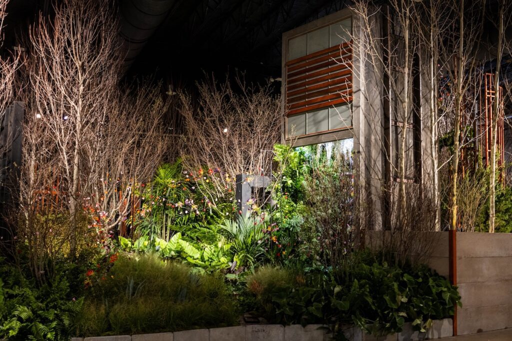 Landscape display at floral show