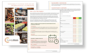 Sustainability template helps florists improve operations and efficiency