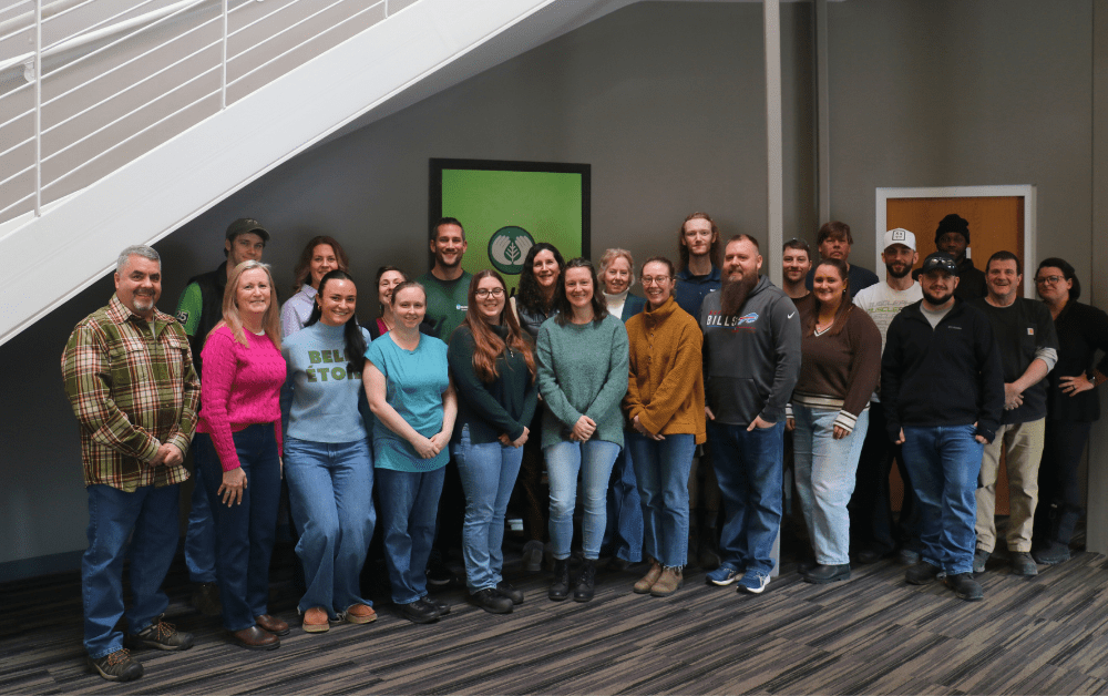 Large group photo of people in casual clothing